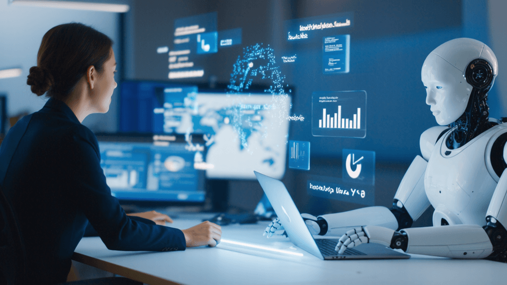 Artificial Intelligence Students Working Together